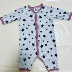 PETIT BATEAU 星柄ロンパース 3m 60cm ベビー 長袖