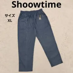 Shoowtime デニム風ワイドテーパードイージーシェフパンツ XLカジュアル
