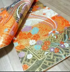 早い者必須の逸品&極美品【袋帯 佐賀錦 正絹 帯 成人式 訪問着 着物 和装】