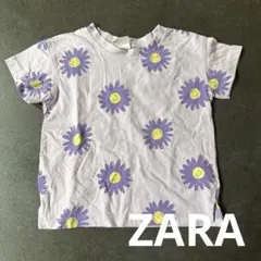 ZARA フラワー柄 半袖Tシャツ 92cm