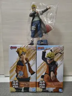 NARUTO 忍界造形列伝　フィギュア　親子三代セット　ミナト　ナルト　ボルト