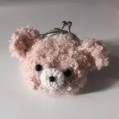 がま口ポーチ　かぎ針編み