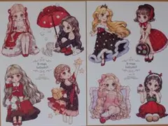 hwara様ステッカー〜クリスマスBabyDoll☆おすそ分け２枚