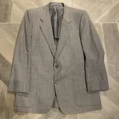 DIOR クリスチャンディオールムッシュ リネン混ジャケットチェック柄テーラード