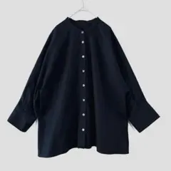 新品 aayushi 金子綾 フロントピンタックロングテール シャツ アユーシ