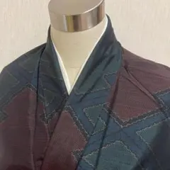 KJ922 大島紬 身丈157.5cm 着物 正絹