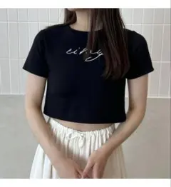 eimy istoire　クロップド　Tシャツ ブラック　Fのサムネイル