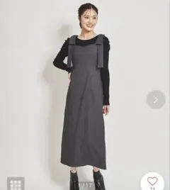 31 Sons de mode リブニットセットリボンジャンスカ グレー 38