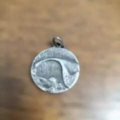 波デザインのシルバーネックレスペンダント925