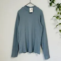 【新品】 アース ミュージック＆エコロジー M サックス リブハイネック