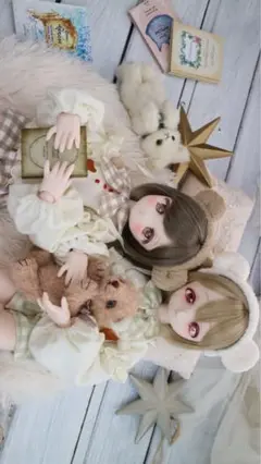 EMMA様製 1/4ドール　MDD くまのルームウェアセット