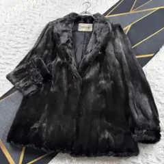 ムーンバット ミンク 本毛皮 艶◎ 毛並み◎ なめし柔らか ロールアップ
