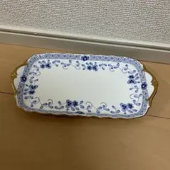 NARUMI(ナルミ) プレート 皿 ミラノ 23cm ブルー 花柄 梅の花のサムネイル