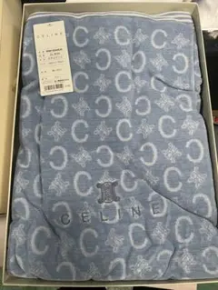 CELINE タオルケット ブルー 140cm×190cmのサムネイル