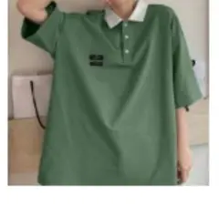 SHEIN Honeyspot ポロネック ドロップショルダーTシャツ