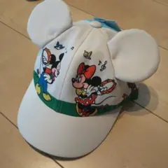 ミッキー ミニー 耳付きキャップ 52cm