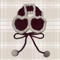 ハンドメイド ハート型 イヤーマフ
