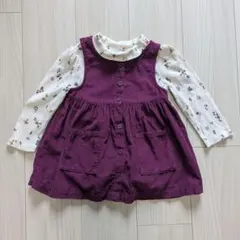 baby Gap コーデュロイワンピース＆花柄ロンパース セット 18〜24ヶ月
