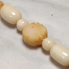 天然　白珊瑚　羽織紐　白サンゴ　和装　着物　アクセサリー　メンズ