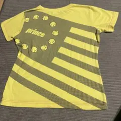 プリンス　テニス　レディース　ウェア　Ｔシャツ　黄色　テニスボール