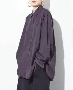 CITYSHOP GARMENT DYE シャツ ブラック