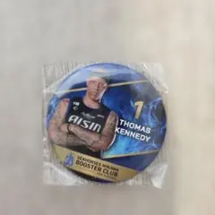 Bリーグ　シーホース三河　缶バッジ　トーマスケネディ