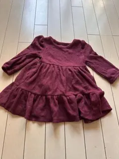 新品！Cat & Jack バーガンディ ワンピース 18M