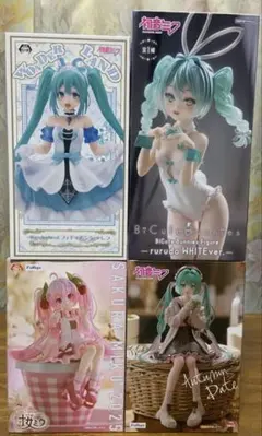初音ミク　桜ミク　フィギュア　4点セット