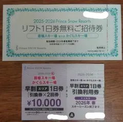 Mt. Naeba 早割1日券 引換券×2回 ¥10,000 2026年最新】苗場 リフト券の人気アイテム - メルカリ