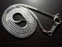 ✠新品✠シルバー925ベネチアンチェーン　ネックレス　刻印　約1.2mm45cm