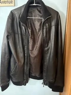 CIAO PANIC ダークブラウン レザージャケット Lサイズ