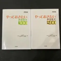 「やっておきたい英語長文300」、「やっておきたい英語長文500」
