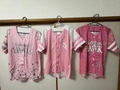 【福岡ソフトバンクホークス ユニフォーム 3着セット レディース Lサイズ】