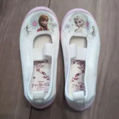 アナと雪の女王 上履き ホワイト/ピンク　16cm