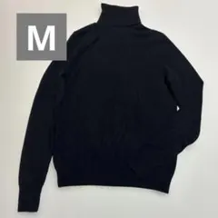 UNIQLO カシミヤ100% タートルネックセーター　ニット　M ブラック