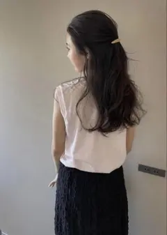美品 エディットフォールル edit for lulu シャーリングスカート