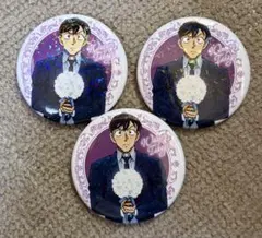 名探偵コナン　トレーディングホロ缶バッジ　花束ver. 高木渉　3個セット