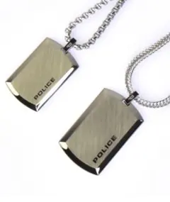 POLICE ネックレス メンズ シルバー Pロゴ レア廃盤系 付属品ありY2K 
