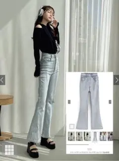 ♡GRL♡フレアデニムパンツ 新品タグ付き/Mサイズのサムネイル