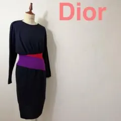 Christian Dior ひざ丈ワンピース ブラックのサムネイル