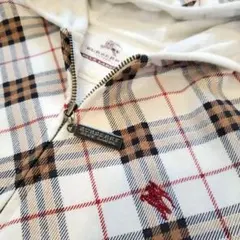 【美品】バーバリーブルーレーベル　ノバチェック　ジップアップパーカー　長袖　38
