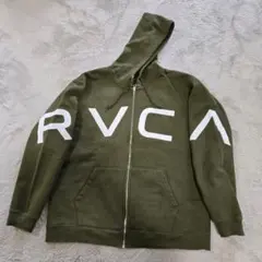 RVCA ルーカ フルジップパーカー ディープオリーブ サイズM 送料無料