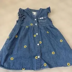 Buddy Lee ひまわり刺繍 デニムワンピース 80のサムネイル
