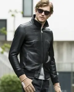 WJKブラック 羊レザー シングルライダースジャケット size2 WJKブラック 羊レザー シングルライダースジャケット size2