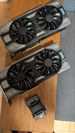 グラボ2個セット EVGA GTX 1080 FTW8GB ＋SLIブリッジ