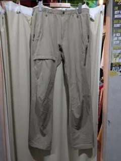 ワークマン LL ベージュ カーゴパンツ ジッパーポケット付き