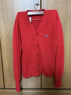LACOSTE カーディガン 赤