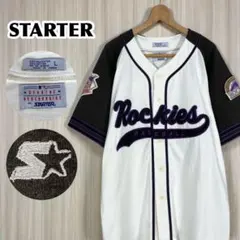 ☆入手困難☆スターター MLB コロラド・ロッキーズ ベースボールシャツ Lのサムネイル