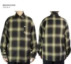 CALTOP キャルトップ オンブレチェック長袖シャツ
