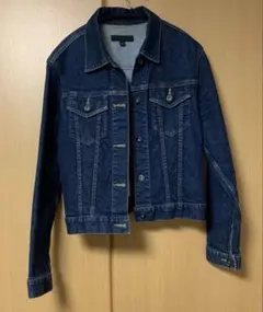 ユニクロ　ダークブルー デニムジャケット Lサイズ